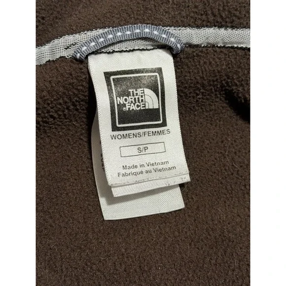North Face Jacket Womens Small Brown Fleece Full Zip Up Sweater Coat Outdoors - Picture 6 of 10